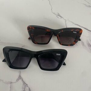 Quay Australia Black and Tortoise Sunglasses Duo